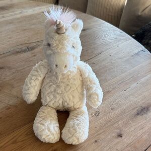 Mary Meyer Plush Unicorn with Pink Mane